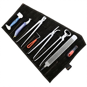 7pcs Professional Equestrian Horse Care Tool Kit Hoof Rasp Nail Nipper Clincher Pliers <b>Puller</b> Hoof Knife Farrier Equipment - Product Image 1