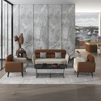 Canapé de bureau en cuir PU OEM ODM, pour hôtel, hall d'entrée, villa, sur mesure, vente en gros, directement de l'usine, ensemble de canapés de luxe