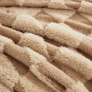 Sang Trọng Giả Lông Thỏ Lông Ném Chăn, Mềm Mại Sang Trọng Có Thể Đảo Ngược Sherpa Chăn, Mờ Dày Ném Thoải Mái Bộ Đồ Giường Chăn - Product Image 5