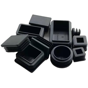 Bouchons d'extrémité rectangulaires carrés bouchons de tubes en acier <span class=keywords><strong>80X80</strong></span> <span class=keywords><strong>bouchon</strong></span> d'extrémité en plastique pour extrémités de raccords de tuyauterie en acier - Product Image 1