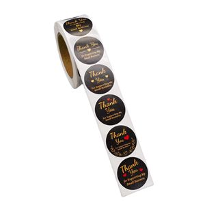 <span class=keywords><strong>Etichette</strong></span> adesive personalizzate con Logo aziendale stampate da 2.5cm/1 pollice adesive rotonde di ringraziamento rotolano <span class=keywords><strong>etichette</strong></span> per imballaggi <span class=keywords><strong>artigianali</strong></span> fai da te - Product Image 5