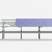 Structure solaire de système de montage au sol en acier de construction à haute résistance pour le module PV sur le fabricant de couverture au sol