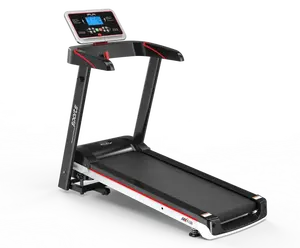 高品质电动可折叠跑步机，适合家庭健身和健身唤醒和跑步，配有大液晶显示屏