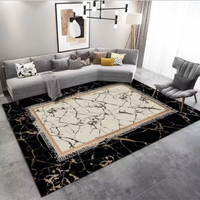 Tapis et moquettes imprimés en 3D lavables, tapis antidérapant pour le salon, tapis de sol