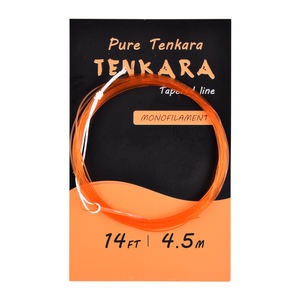 Ligne de pêche Tenkara <span class=keywords><strong>Leader</strong></span> Line à diamètre réduit 3,3 m/3,6 m/4,0 m/4,5 m en couleur orange vif avec services de cartes de support personnalisées - Product Image 1