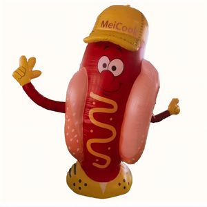 Hot Dog y Hamburguesa Inflables para Promoción y Publicidad de Restaurantes - Product Image 1