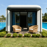 Maison capsule modulaire à deux étages de luxe à bas prix, 2 chambres, 40 pieds, maison préfabriquée mobile, conteneur, villa capsule pour l'extérieur
