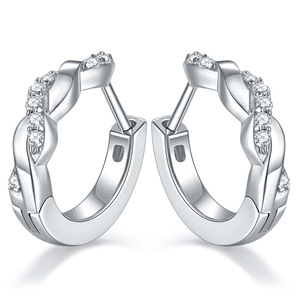 Pendientes de Joyería de Diseño de Lujo Rui Zun Statement 2024, con Polvo de Silicio y Plata Real, 1CT - Product Image 1