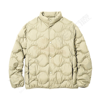 Manteau d'hiver personnalisé Streetwear veste en duvet chaud épais bulle doudoune hommes vestes imprimé coton décontracté tissé matelassé veste nylon
