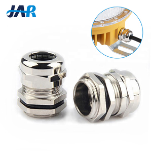 JAR PG7 PG9 PG11 PG13.5 PG16 PG42 PG48 Prensaestopas de cable de metal de latón a prueba de agua Hawke Fabricantes IP68 ROHS - Product Image 2