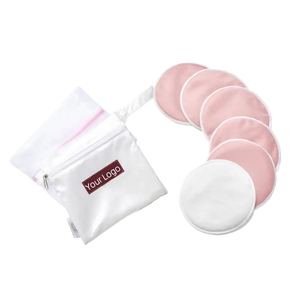 Almohadillas de Lactancia Reutilizables de Alta Calidad, Diseño de Plataforma de Bambú, Material Natural Lavable y Orgánico para la Lactancia - Product Image 1