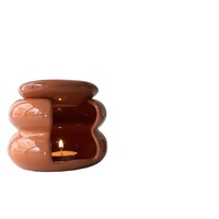 Brûleur d'huiles essentielles fait main, diffuseur d'aromathérapie en céramique moderne, brûleur de cire fondue, diffuseur de parfum