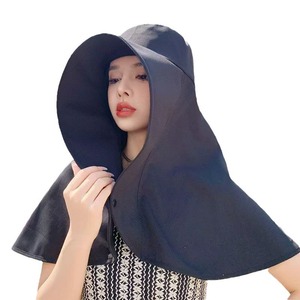 Offre Spéciale pare-soleil d'été pour femmes grand pêcheur Style vêtements à capuche avec broderie taille unique pour l'équitation et la conduite - Product Image 2