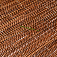 Paneles de cerca de ramas de sauce