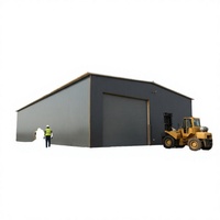 Entrepôt préfabriqué moderne en structure légère d'acier, atelier à grande portée, bâtiment de bureau personnalisé, hangar d'usine, abri en acier
