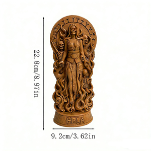 Figurines personnalisées de la <span class=keywords><strong>mythologie</strong></span> celtique, statues en résine des dieux nordiques, autel viking, Hela, <span class=keywords><strong>Odin</strong></span>, LOKI, Freya, style sculpture sur bois, décoration intérieure - Product Image 3