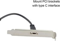 Câble à vis de montage sur panneau USB 3.1 type C mâle à femelle à angle droit à 90 degrés
