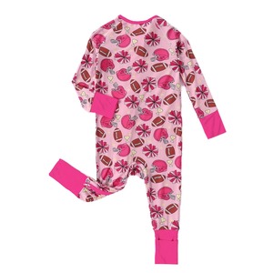 Combinaison bébé en <span class=keywords><strong>bambou</strong></span> biologique avec fermeture éclair bidirectionnelle, pyjama bébé personnalisé, combinaison de sommeil pour nouveau-né, vêtements de nuit pour bébé - Product Image 2