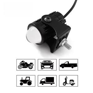Mini phare avant à LED bicolore pour moto, faisceau haut et bas, lumière de conduite 12V-24V IP68 - Product Image 4