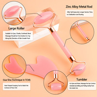 Ensemble Gua Sha personnalisable-Outils de massage facial en résine Guasha et rouleau pour le drainage lymphatique Spa et usage domestique