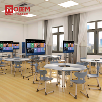 MINYI DAISY Offre Spéciale confortable ensemble de chaises de bureau en plastique amovible Design bureau collège école secondaire université