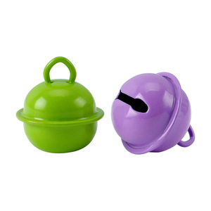 Painted <b>Candy</b> Color Pet Round Bell 18mm Zinc Alloy DIY Keychain Christmas Ornament Metal Bell - Product Image 3