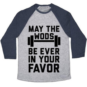 Que los Wods siempre estén a tu favor, camiseta de béisbol unisex de mezcla triple - Product Image 4