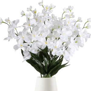Artificial Silk Single Stem Cattleya Bendable Floral Wedding Decoration Photography Background Desktop <b>Ornament</b> - Product Image 3