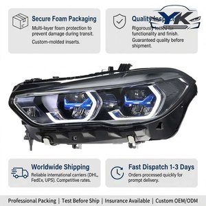 Faros Delanteros Láser Black Shadow para <span class=keywords><strong>BMW</strong></span> G05, Usados, Originales, Desmontados, X5 F95 X5M G06 <span class=keywords><strong>X6</strong></span> F96 X6M 2019-2023, Lámpara Delantera LED - Product Image 3