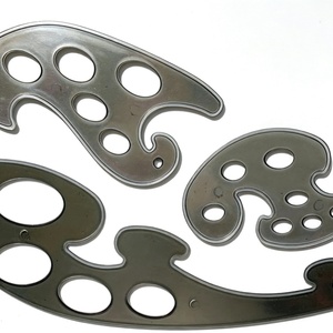 Juego de Reglas de Costura de 3 Piezas, Duraderas y de Calidad, con Curva Francesa Transparente para Dibujo y Medición, Precio de Fábrica - Product Image 3