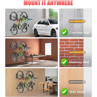 Nouvelle Tendance Support Mural Pivotant pour Vélo de Montagne, Support Vertical Gain de Place pour Vélo de Garage, Rangement de Vélo pour Garage