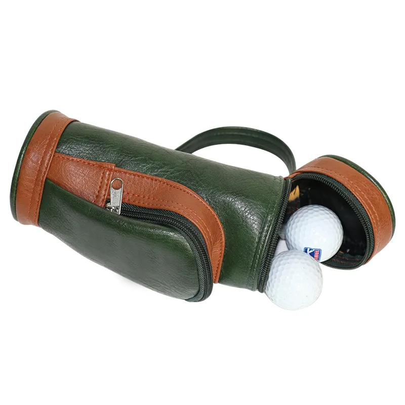 Couro do plutônio Mini bolsa de golfe Acessórios do golfe Tees e golfe Ball Holder