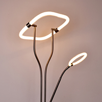 Simplicité nouveau métal gradateur de lumière naturelle or 360 degrés brillance tube rond led lampadaire pour sites sportifs