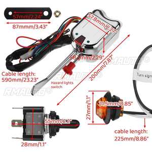 ชุดไฟเลี้ยว UTV พร้อมไฟส่องถนนและสวิตช์ไฟเลี้ยวแบบมีแตรสำหรับ Polaris Ranger General RZR - Product Image 5