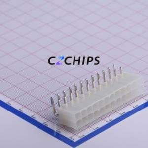 5557R-2*12P Wire-to-Board Pin Header Bent Lead Through Hole,P=4.2mm Connector 2x12P 4.2mm Right Angle Insert 24P - Product Image 1