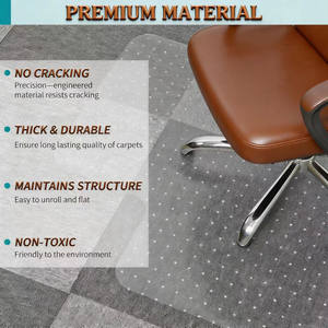 <span class=keywords><strong>Tapis</strong></span> <span class=keywords><strong>de</strong></span> sol antidérapant en PVC 36x48 pour <span class=keywords><strong>chaise</strong></span> <span class=keywords><strong>de</strong></span> <span class=keywords><strong>bureau</strong></span>, <span class=keywords><strong>tapis</strong></span> <span class=keywords><strong>de</strong></span> <span class=keywords><strong>bureau</strong></span> à poils mi-courts/bas, conception robuste à picots - Product Image 5