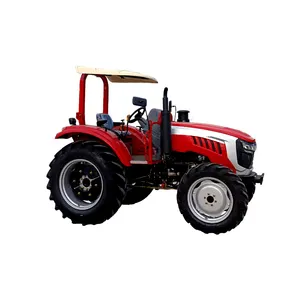 QILU Traktor Pertanian Mini 100HP 4wd, Biaya Pemeliharaan Rendah 4X4 Baru dengan Backhoe dan Loader