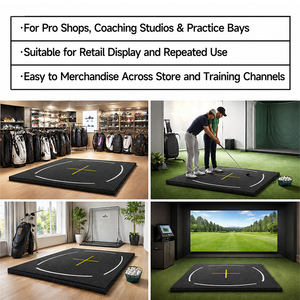 Tapis de frappe de golf professionnel Grearth, personnalisable OEM/ODM, en PA6, pour droitiers et gauchers, usage commercial, directement de l'usine - Product Image 3