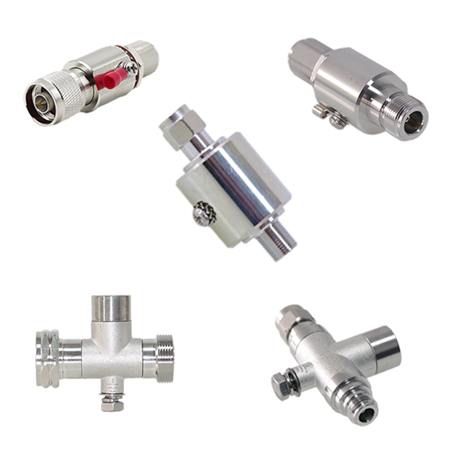 SPD Lightning Arrester Surge Arrester N Type RF Lightning Arrester Coaxial Surge Protector for 4G Antenna Signal Booster