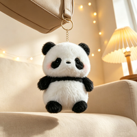 Jouet en peluche mignon avec rembourrage en coton PP, porte-clés pour sac à dos, cadeau d'anniversaire, prix pour machines à griffes, vente en gros