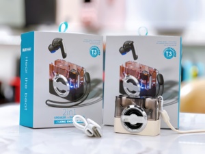 Mới Sáng Tạo Đa Chức Năng 2-Trong-1 Mini Loa + Trong Tai Stereo Tai Nghe Không Dây Với Mờ Sạc Trường Hợp Bán Buôn - Product Image 5