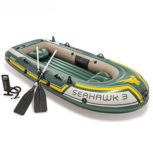 CE kayak 351*145*48cm hypalon material fiberglass hull inflatable fishing cabin rib boat for sale