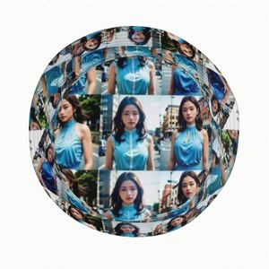 Customizable Cartoon Pattern Photo Print Bucket Fisherman Cap Funky Street Style Summer Beach Travel <b>Hat</b> <b>for</b> Men Women Daily - Product Image 5