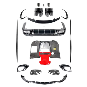Kit carrosserie style GT63 B900 en fibre de carbone pour Mercedes Classe <span class=keywords><strong>GT</strong></span> X290 : lèvre avant, canards arrière, diffuseur, embout d'échappement - Product Image 1