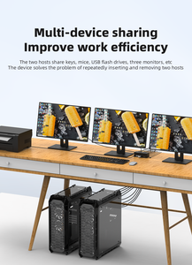 FJGEAR OEM ODM <span class=keywords><strong>Commutateur</strong></span> <span class=keywords><strong>KVM</strong></span> 8K DP/HDMI 3 <span class=keywords><strong>Écrans</strong></span> <span class=keywords><strong>2</strong></span> Ports USB3.0 Sélecteur de Port d'Affichage Séparateurs et Convertisseurs Vidéo Partager Clavier - Product Image 6