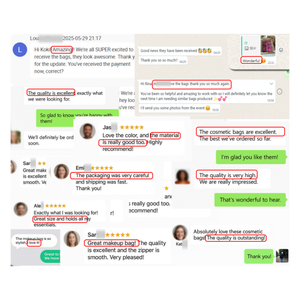 Bolsa de algodón de gran capacidad para mujer, bolsa de maquillaje de viaje personalizada portátil, cremallera acolchada para neceser cosmético - Product Image 5