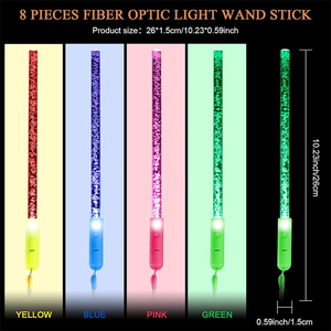 Led Light up <strong>Glow</strong> <strong>Wand</strong> <strong>Glow</strong> Sticks Acrylic Bubble <strong>Glow</strong> Stick <strong>Wands</strong> for Birthday Party Favors Decors - Product Image 5
