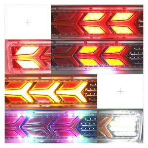 Bonsen Special Design 24v Led Truck Trailer Tail Light Brake Tail Rear Fog Light with <strong>Static</strong> or Dynamic <strong>Indicator</strong> for Cars - Product Image 5