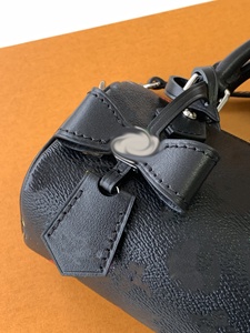 MB nhà máy sang trọng Retro của phụ nữ túi xách Boston Phong Cách đôi xử lý tùy chỉnh hoa logo bền dây kéo đóng cửa vải lót - Product Image 4