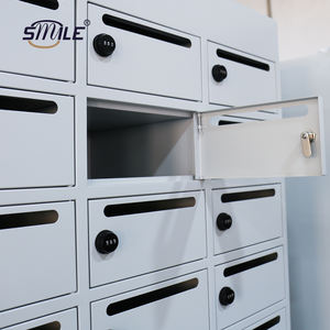 CHNSMILE Boîte <span class=keywords><strong>aux</strong></span> <span class=keywords><strong>lettres</strong></span> blanche verrouillable Boîte <span class=keywords><strong>aux</strong></span> <span class=keywords><strong>lettres</strong></span> en acier Boîte <span class=keywords><strong>aux</strong></span> <span class=keywords><strong>lettres</strong></span> d'appartement Boîte <span class=keywords><strong>aux</strong></span> <span class=keywords><strong>lettres</strong></span> en métal communautaire - Product Image 3